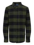 Osjgudmund Ls Checked Shirt Noos Tops Shirts Long-sleeved Shirts Green...