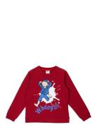 Whoops Collegetröja Tops Sweatshirts & Hoodies Sweatshirts Red Emil I ...
