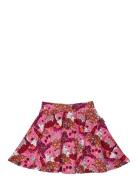 Skördefest Kjol Dresses & Skirts Skirts Short Skirts Pink MUMIN