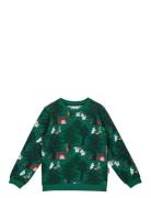 Tältliv Collegetröja Tops Sweatshirts & Hoodies Sweatshirts Green MUMI...