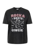 Cartico Life Ss Relaxed O-Neck Tee Jrs Tops T-shirts & Tops Short-slee...
