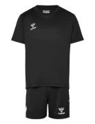 Hmllogo Set Kids Sport Sets With Short-sleeved T-shirt Black Hummel