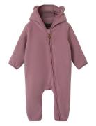 Nbnmeeko Fleece Suit Outerwear Fleece Outerwear Fleece Coveralls Purpl...