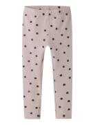 Nmfvivian Glitter Legging Bottoms Leggings Purple Name It