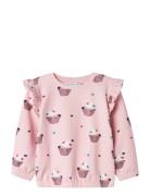Nmfnaya Sweat Bru Tops Sweatshirts & Hoodies Sweatshirts Pink Name It
