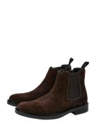 Bs Boot Shoes Støvlet Chelsea Boot Brown Bruun & Stengade