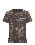 Mickey Sketch Tops T-shirts & Tops Short-sleeved Black Desigual