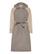 Trenchrain01 Trenchcoat Frakke Cream Ilse Jacobsen