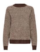 Ihkamara Ls20 Tops Knitwear Jumpers Brown ICHI