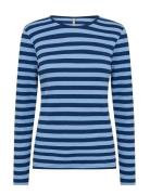 Sc-Iridi Tops T-shirts & Tops Long-sleeved Blue Soyaconcept