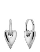 Amore Hoops L Steel Accessories Jewellery Earrings Hoops Silver Edblad