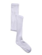 Cotton Rib Tights Tights White Mp Denmark