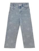 2300 Wide Fit Heart Bottoms Jeans Wide Jeans Blue Daily 7