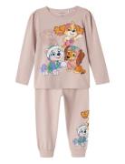 Nmfadas Pawpatrol Ls Nightset Noos Cplg Pyjamassæt Pink Name It