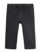 Straight Jeans With Drawstring Bottoms Jeans Regular Jeans Grey Mango