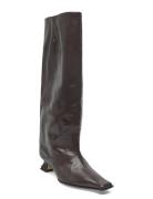 Effie Khaki Tall Boots Lange Støvler Black MIISTA