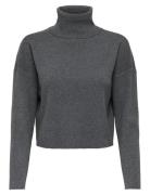 Onlama Life Ls Rib Rollneck Cc Knt Tops Knitwear Turtleneck Grey ONLY