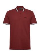 Paddy Sport Polos Short-sleeved Red BOSS