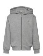 Hmljr Loose Zip Hoodie Bee Sport Sweatshirts & Hoodies Hoodies Grey Hu...