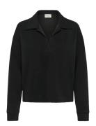 Hellemw Polo Blouse Tops Blouses Long-sleeved Black My Essential Wardr...
