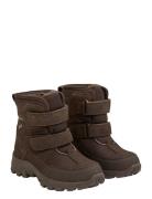 Boots Velcro Tex Vinterstøvler Med Burrebånd Brown En Fant