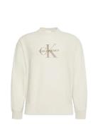 Ls Premium Terry Monologo Cn Swt Tops Sweatshirts & Hoodies Sweatshirt...