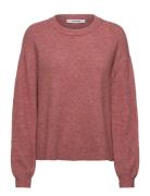 Srallison Knit Tops Knitwear Jumpers Pink Soft Rebels
