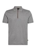H-Paras 65 Designers Polos Short-sleeved Grey BOSS