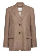 Srgreta Loose Blazer Blazers Single Breasted Blazers Beige Soft Rebels