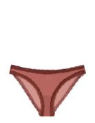Mesh Lace Trim Bikini Briefs Trusser, Tanga Briefs Red Understatement ...