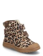 Boots - Flat - With Velcro Vinterstøvler Med Burrebånd Multi/patterned...