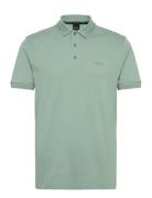 Paddy Sport Polos Short-sleeved Green BOSS