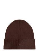 Th Flag Pima Cotton Beanie Accessories Headwear Beanies Brown Tommy Hi...