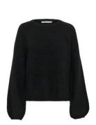 Gzalpha Slit Pullover Noos Tops Knitwear Jumpers Black Gestuz