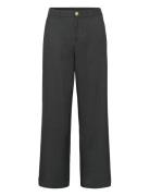 Crbabeth Bencon Pant Bottoms Trousers Wide Leg Grey Cream