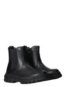 Tommy Hilfiger Chelsea Boots Faux Leather Støvlet Chelsea Boot Black T...