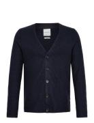 Wool Blend Cardigan Tops Knitwear Cardigans Navy Lindbergh
