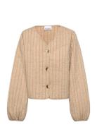 Lilah Jacket Quiltet Jakke Beige Noella