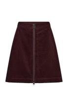 Mmelina Joana Skirt Skirts Short Skirts Burgundy MOS MOSH