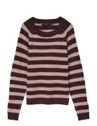 Vmdoffy Ls O-Neck Blouse Ga Noos Tops Knitwear Jumpers Pink Vero Moda
