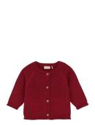 Cardigan Knit Tops Knitwear Cardigans Red Fixoni