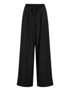 Vicatalina Hw Wide Pants/1 Bottoms Trousers Wide Leg Black Vila