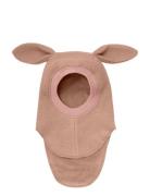 Balaclava Ears Wool Accessories Headwear Balaclava Pink Huttelihut