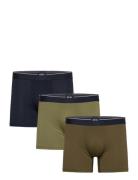 Boxerbr 3P Bamboo Boxershorts Khaki Green BOSS