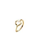 14K Gold-Plated Ring With Treated White Freshwater Cultured Pearl And ...