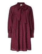 Yasjulina Ls Dress Kort Kjole Burgundy YAS