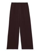 Robyn Bottoms Trousers Wide Leg Burgundy Reiss
