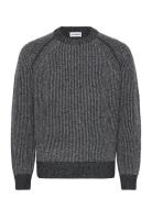 Fred Knitted Crew Neck Tops Knitwear Round Necks Grey J. Lindeberg
