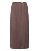 Ihzilna Sk Skirts Maxi Skirts Brown ICHI