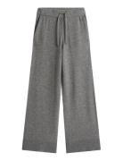Knit Wide Leg Pants Bottoms Trousers Wide Leg Grey Tommy Hilfiger